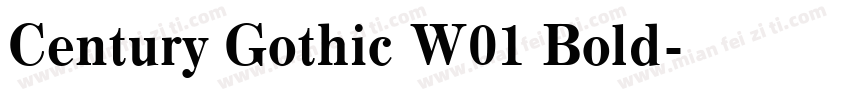 Century Gothic W01 Bold字体转换